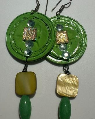 Orecchini Verdi Handmade Pezzi Unici