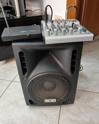 mixer cassa karaoke 