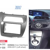 CORNICE NERA RADIO 2-DIN PER HONDA CIVIC HATCHBACK