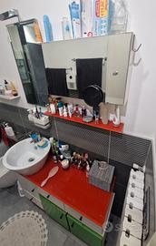 mobiletto bagno con lavabo completo