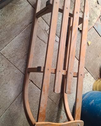 slittino legno 