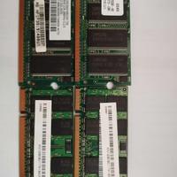 Blocchi memoria RAM pc portatili. 