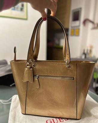 Guess borsa shopper gold