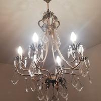 Lampadario gocce vetro