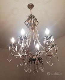 Lampadario gocce vetro