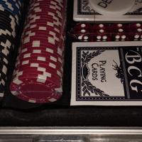 Valigetta fiches con dadi e carte