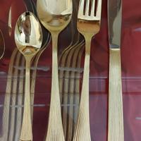 Posate dorate  24 karat Vergoldet