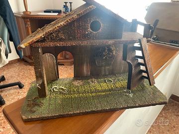 Due stalle per presepio anni '70