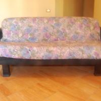 Divano letto in pelle alcantara