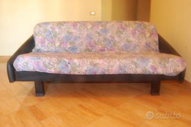 Divano letto in pelle alcantara