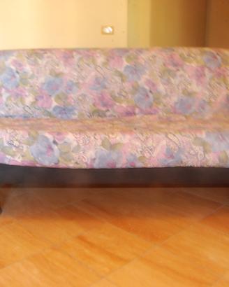Divano letto in pelle alcantara