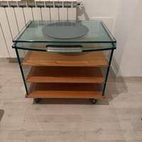 Carrello girevole porta tv e stereo