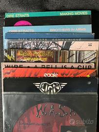 Lotto 10 vinili LP rock e hard rock
