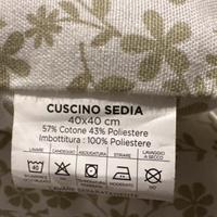 Cuscini per sedia 40x40