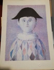 Litografia Arlecchino Antonio Bueno