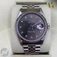 Rolex Datejust Ref.16234 -Grigio Diamanti-full set