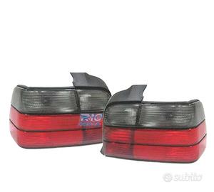 FANALI BMW E36 91-99 LOOK M3 ROSSO AFFUMICATO