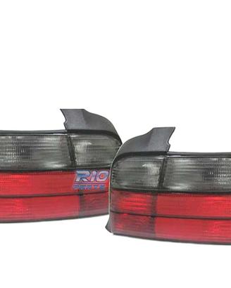 FANALI BMW E36 91-99 LOOK M3 ROSSO AFFUMICATO