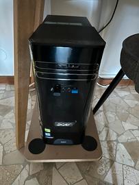 Torretta acer aspire T completo di monitor