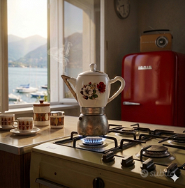 Caffettiera moka vintage Stella Laveno anni 60