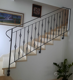 Ringhiera scala in ferro battuto