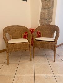 2 poltroncine Agen IKEA con cuscino Norna