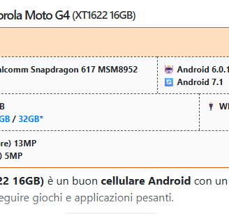 Motorola Moto G4 (XT1622 16GB)