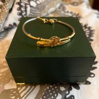 Bracciale oro e acciaio