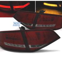 FANALI AUDI A4 B8 07-11 LIGHT BAR ROSSO AFFUMICATO