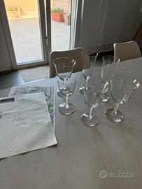 Set 6 Calici Cristallo Lalique France Barsac 1939
