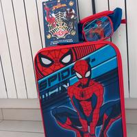 spiderman valigia trolly marsupio libro