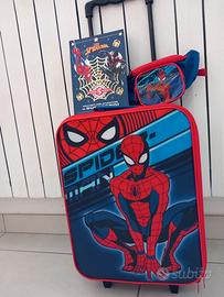 spiderman valigia trolly marsupio libro