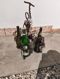 porta bottiglie in ferro battuto