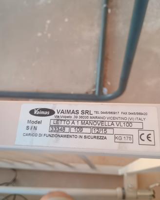 letto per degenza a una manovella 