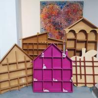 set di casette in legno