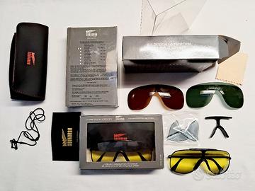 favolosi occhiali squadron elicotterista moto ecc.