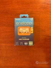Caricabatterie USB Panasonic Eneloop per pile