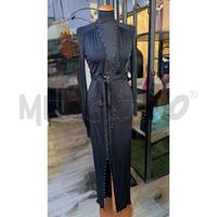 ABITO D VERSACE COLLECTION NERO PICCOLE SFERE DORA