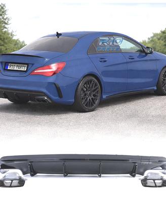 DIFFUSORE MERCEDES CLA C117 16-19 AMG NERO LUCIDO 