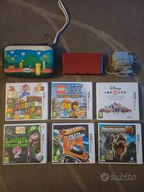 lottino nintendo 3ds piu 6 giochi e alimentatore