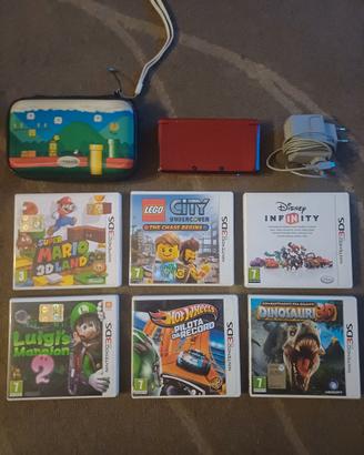 lottino nintendo 3ds piu 6 giochi e alimentatore