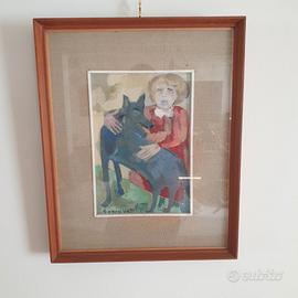 Quadro Guido Sgaravatti olio su tavola 22x31