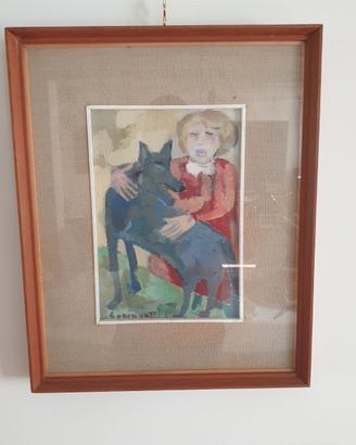 Quadro Guido Sgaravatti olio su tavola 22x31
