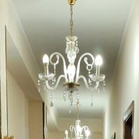 lampadari in cristallo con tre bracci 