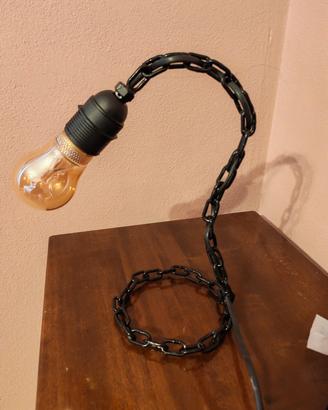 Lampada a catena saldata - Lampada artigianale, pe