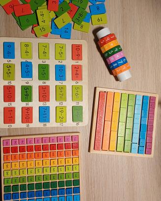Giochi didattici in legno matematica