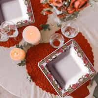 Servizio piatti quadrati creazione esclusiva