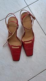 scarpe décolleté in vera pelle con cinturino cavig