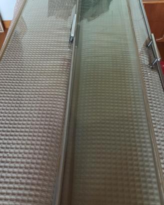 Ante in vetro box doccia 90x90 base curva. 
