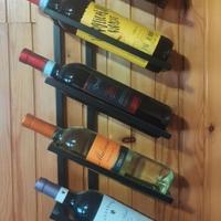 ESPOSITORE DA PARETE PER BOTTIGLIE IN FERRO